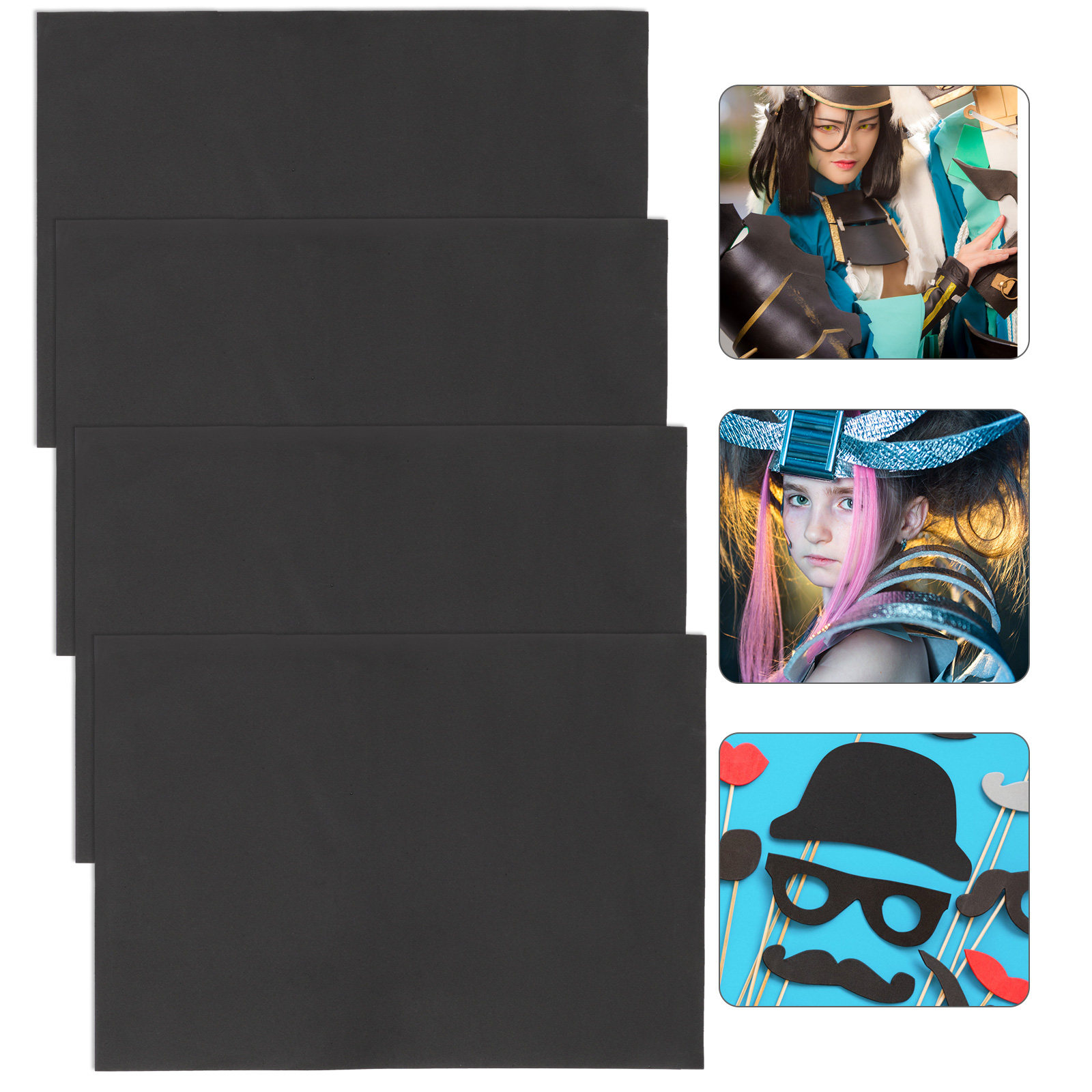 Cosplay Material For Prop - แผ่นโฟม EVA 4 ชิ้น สำหรับงานฝีมือ DIY