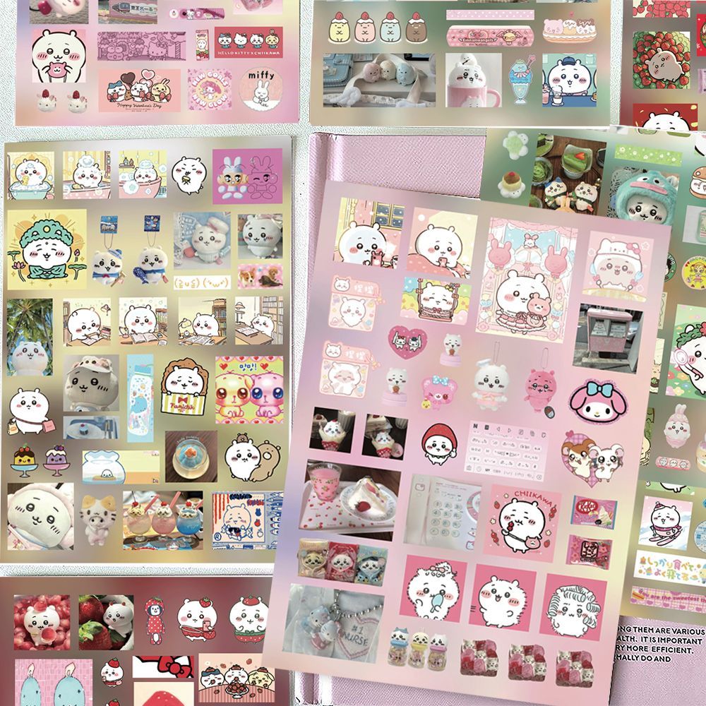Cosplay Material For Prop - สติกเกอร์ฟิล์ม ชิคคาวะ น่ารัก บรรเทาความเครียด วัสดุกันน้ำ