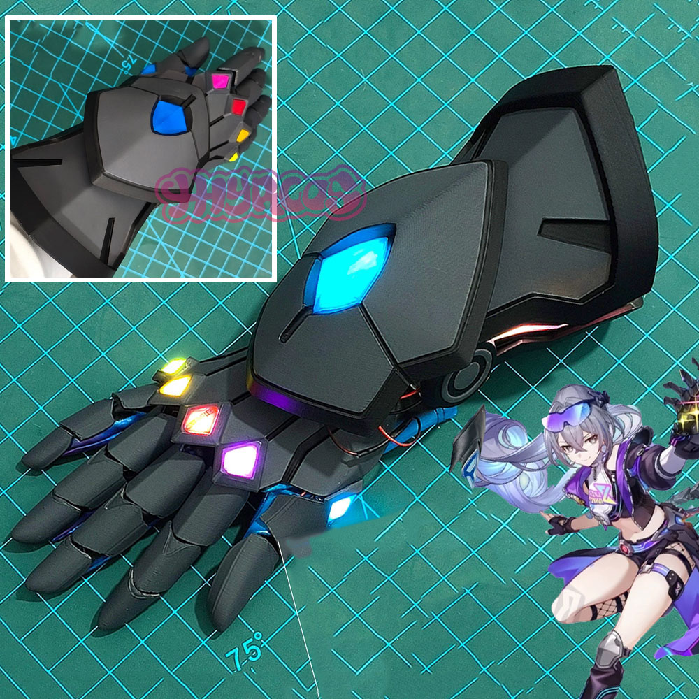 Anaxa Cosplay Prop - สินค้าซิลเวอร์วูล์ฟ: อินฟินิตี้ แกนท์เลท ฮอนไค: สตาร์เรล คอสเพลย์
