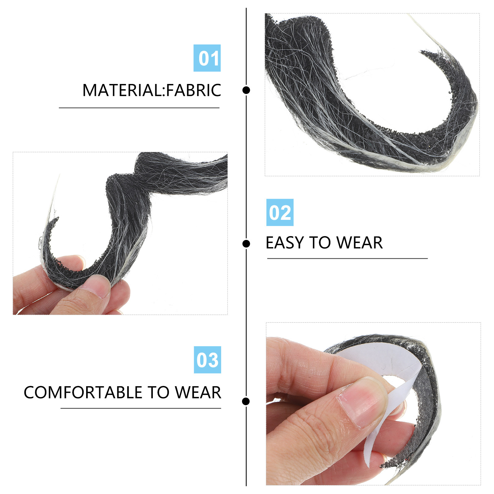 หนวดเคราปลอมสมจริง สำหรับผู้ชา - Cosplay Material For Prop บทวิจารณ์และราคา