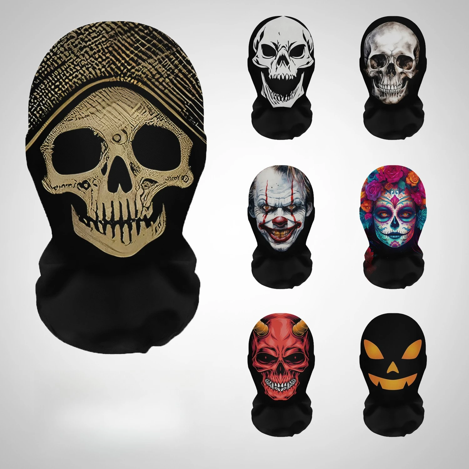 หน้ากากฮาโลวีนลายหัวกะโหลกพิมพ - Free Cosplay Prop Patterns บทวิจารณ์และราคา