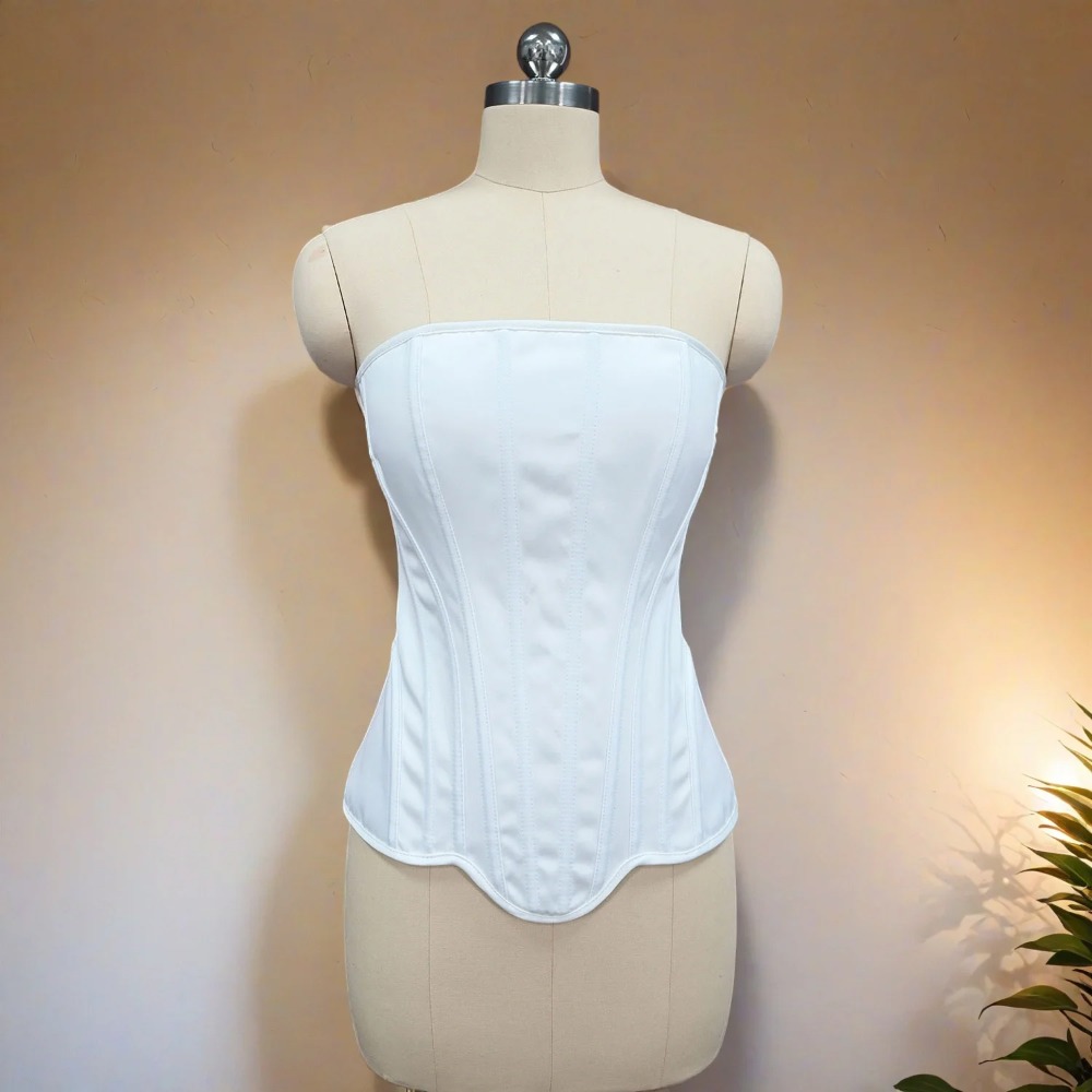 ผู้หญิงหรูหรารัดตัว Bustier Ov - Boning Corset Steel บทวิจารณ์และราคา