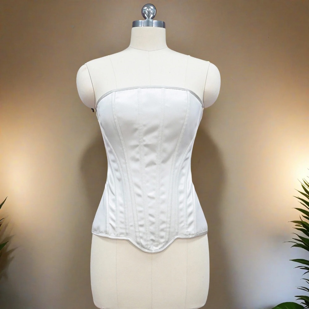 ผู้หญิงหรูหรารัดตัว Bustier Ov - Boning Corset Steel บทวิจารณ์และราคา