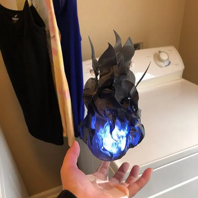 ลูกบอลเปลวไฟลอย LED ใหม่ อุปกร - Cosplay Flame Prop บทวิจารณ์และราคา