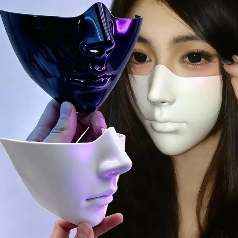 หน้ากากครึ่งหน้าพร้อมลายแผลเป็ - Cosplay Prop Painting บทวิจารณ์และราคา