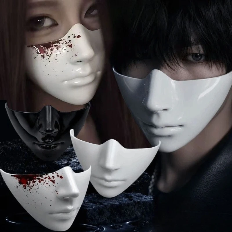 หน้ากากครึ่งหน้าพร้อมลายแผลเป็ - Cosplay Prop Painting บทวิจารณ์และราคา